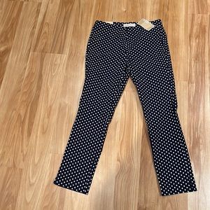 Polka dot super skinny crop pant